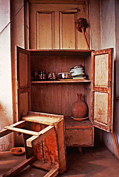 Bench and Cupboard