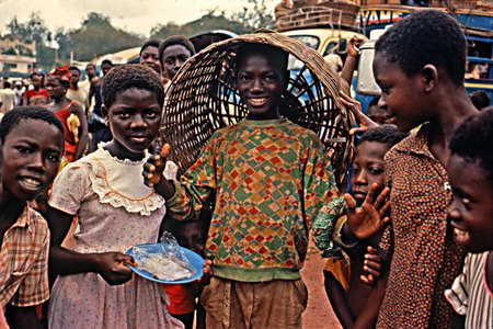 Children At Market #1