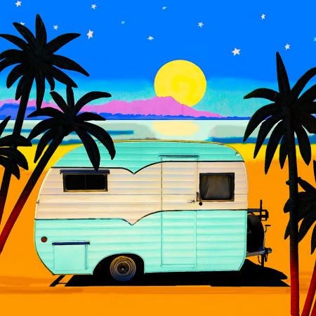 Camper in the Moonlight 3