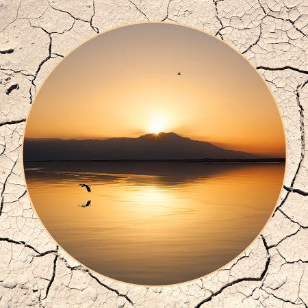 Sunset Over a Dying Sea
